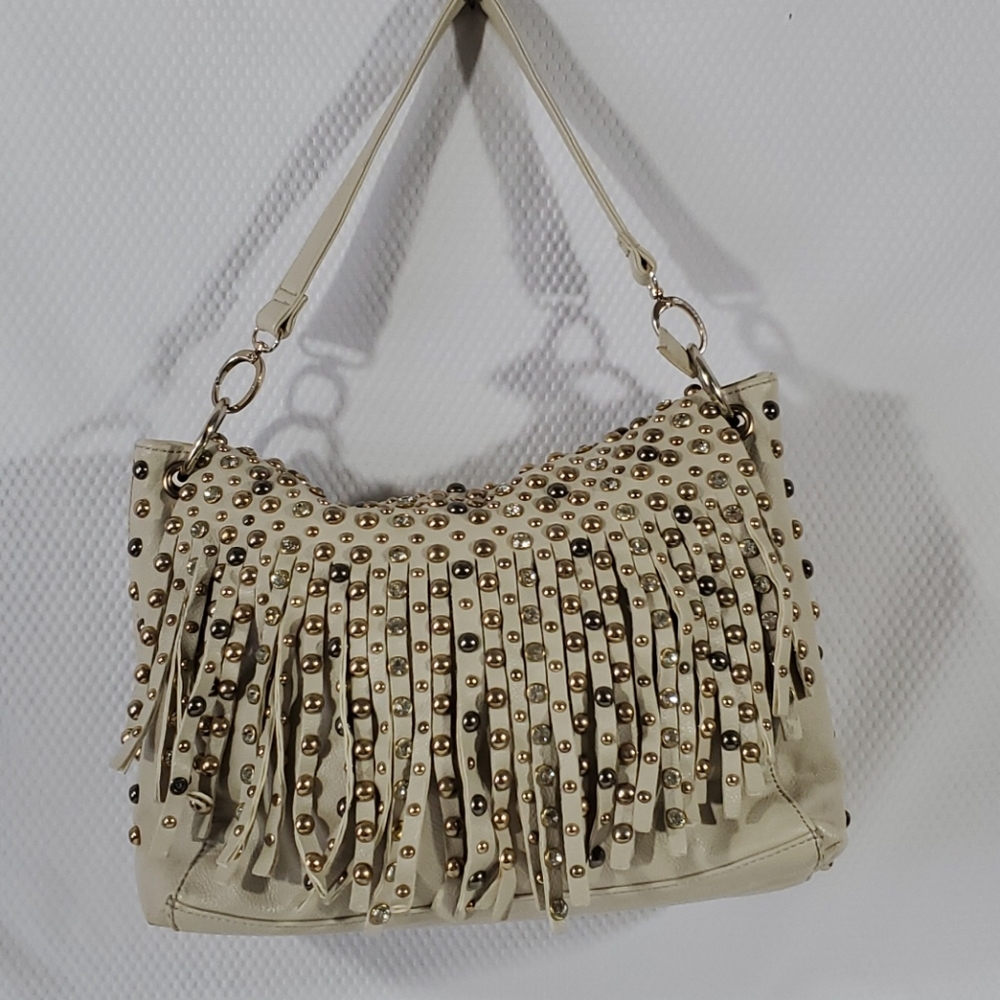 Boho Style Beaded Fringe Shoulder Bag